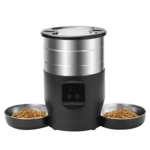 4.5L WiFi Automatic Cat Feeder Includes Two Bowls Cat and Dogs Food Dispenser Feeder Pet Feeder US Plug