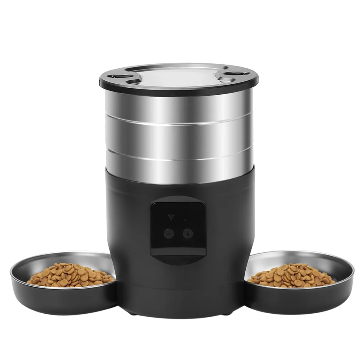 4.5L WiFi Automatic Cat Feeder Includes Two Bowls Cat and Dogs Food Dispenser Feeder Pet Feeder US Plug